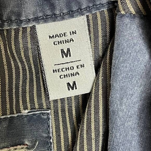 Levi Strauss & Co Blue Military Jacket with Hood Size Medium - Picture 6 of 9